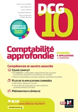 DCG 10 - Comptabilité approfondie - 13e édition - Manuel et applications 2022-2023