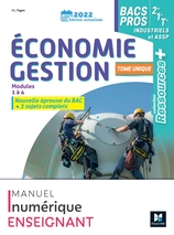 Ressources Plus - ECONOMIE-GESTION 2de 1re Tle Bac Pro indus / ASSP - 2022 - Numérique enseignant