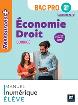 Ressources Plus - ÉCONOMIE-DROIT - 2de Bac Pro - Ed. 2024 - Manuel numérique élève