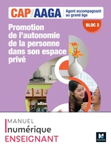 Bloc 2 Promotion autonomie personne dans espace privé - CAP AAGA - Ed. 2024 - Numérique enseignant