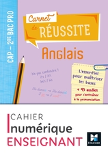 Carnet de réussite - ANGLAIS - CAP-2de Bac Pro - Ed. 2021 - Manuel numérique enseignant