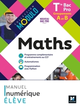 Modulo - MATHEMATIQUES - Tle Bac Pro Groupements A et B - Ed. 2021 - Manuel numérique élève