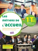 Connexions - Métiers de l'accueil, 1re-Tle Bac Pro, éd. 2020. Manuel numérique PREMIUM élève