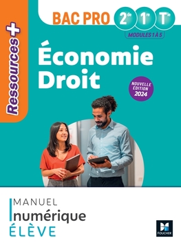 Ressources Plus - ÉCONOMIE-DROIT - 2de 1re Tle Bac Pro - Ed. 2024 - Manuel numérique élève