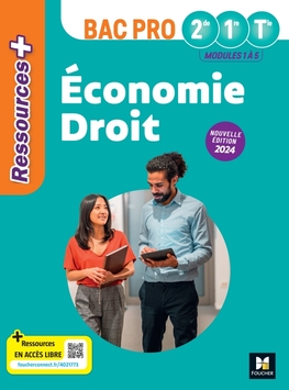 Ressources Plus - ÉCONOMIE-DROIT - 2de 1re Tle Bac Pro - Ed. 2024 - Manuel numérique enseignant