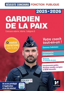 Réussite Concours - Gardien de la paix - 2025-2026- Préparation complète