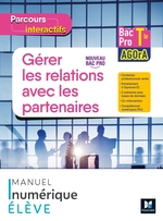 Parcours interactifs GERER LES RELATIONS AVEC LES PARTENAIRES - Tle Pro AGOrA -2022 - MN élève