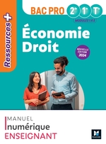 Ressources Plus - ÉCONOMIE-DROIT - 2de 1re Tle Bac Pro - Ed. 2024 - Manuel numérique enseignant