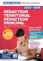 Réussite Concours - Rédacteur territorial/principal - 2025-2026 - Préparation complète