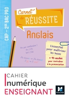 Carnet de réussite - ANGLAIS - CAP-2de Bac Pro - Ed. 2021 - Manuel numérique enseignant