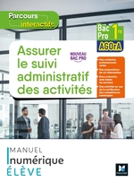 Parcours interactifs - Assurer le suivi administratif des activités 1re Bac Pro AGOrA- 2021 MN élève