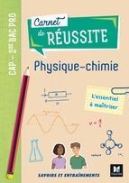 Carnet de réussite Physique-chimie - CAP - 2de Bac Pro, éd. 2020. Carnet numérique PREMIUM élève