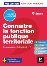 Pass'Concours - Connaître la Fonction publique territoriale cat. A et B - Révision et entrainement