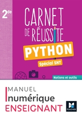 Carnet de Réussite - Python pour les SNT - 2de - Ed. 2023