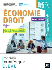 Ressources Plus - ECONOMIE-DROIT 2de 1re Tle Bac Pro - Ed. 2022 - Manuel numérique élève