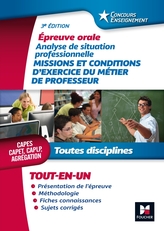 Concours Enseignement - Analyse de situation professionnelle - Oral CAPES, CAPET, CAPLP, Agrégation