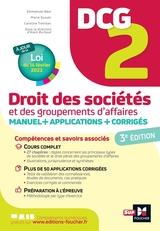 DCG 2 - Droit des sociétés et autres groupements d'affaires - 3e édition - Manuel et applications