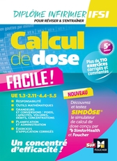 Calcul de dose facile - Infirmier en IFSI - DEI - 5e édition - Révision