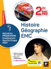 Passerelles - HISTOIRE GÉOGRAPHIE EMC - 2de Bac Pro- Ed. 2024 - Livre élève