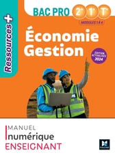 Ressources Plus - ÉCONOMIE GESTION - 2de 1re Tle Bac Pro - Ed. 2024 - Manuel numérique enseignant