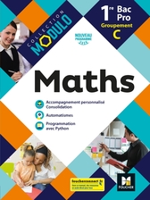 Modulo - Mathématiques 1re Bac Pro - Groupement C - Manuel numérique PREMIUM enseignant